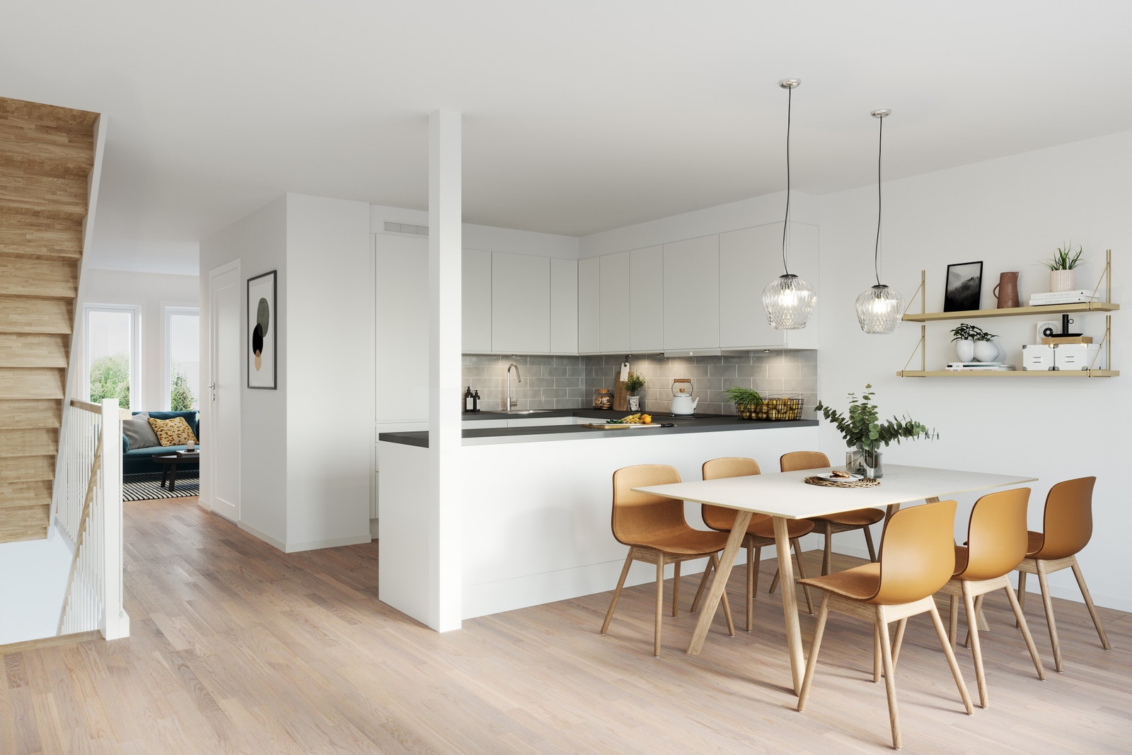 Lyse og moderne kjøkken Galleribilde