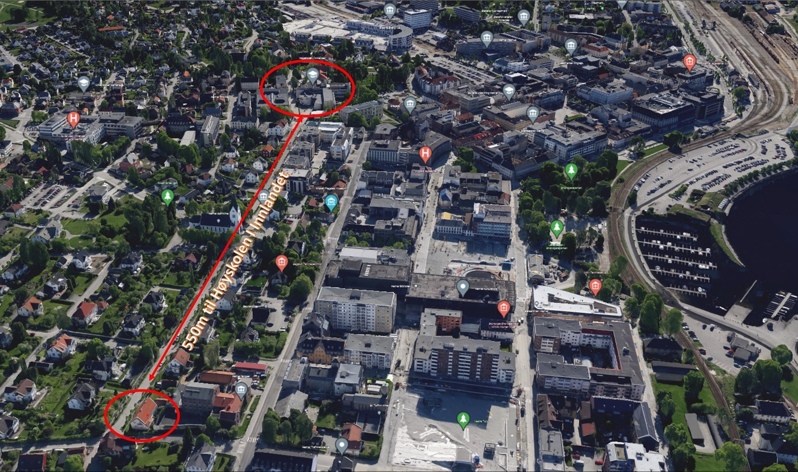 Kun 550m til HINN Galleribilde