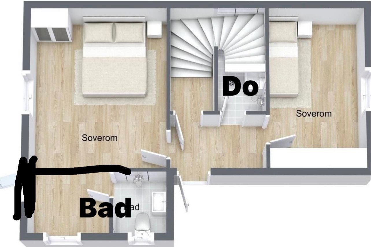 Planløsning 1. etg Galleribilde