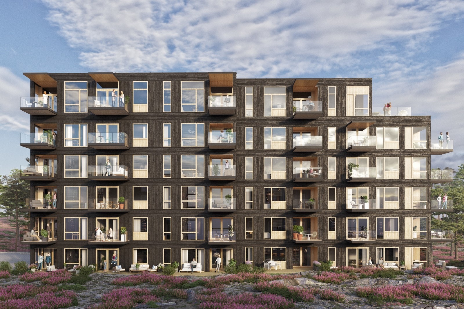 Uteareale med en blanding mellom opparbeidet og naturtomt (illustrasjonsfoto) Galleribilde