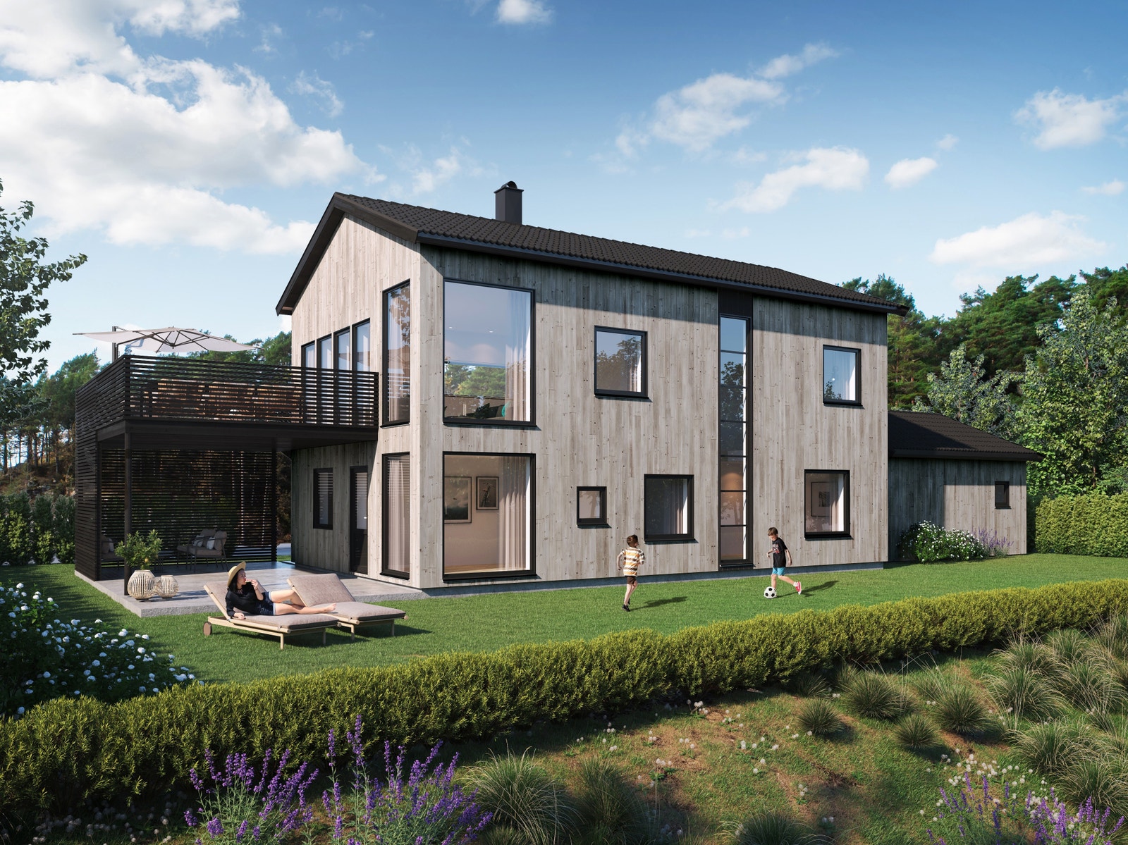 Stilren enebolig Galleribilde