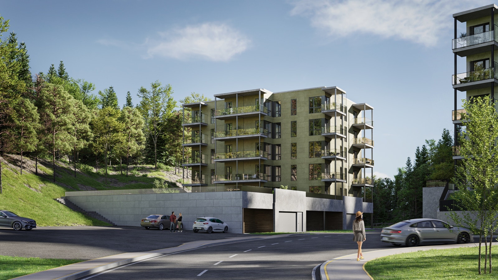 Fremsiden av bygg 3 Galleribilde