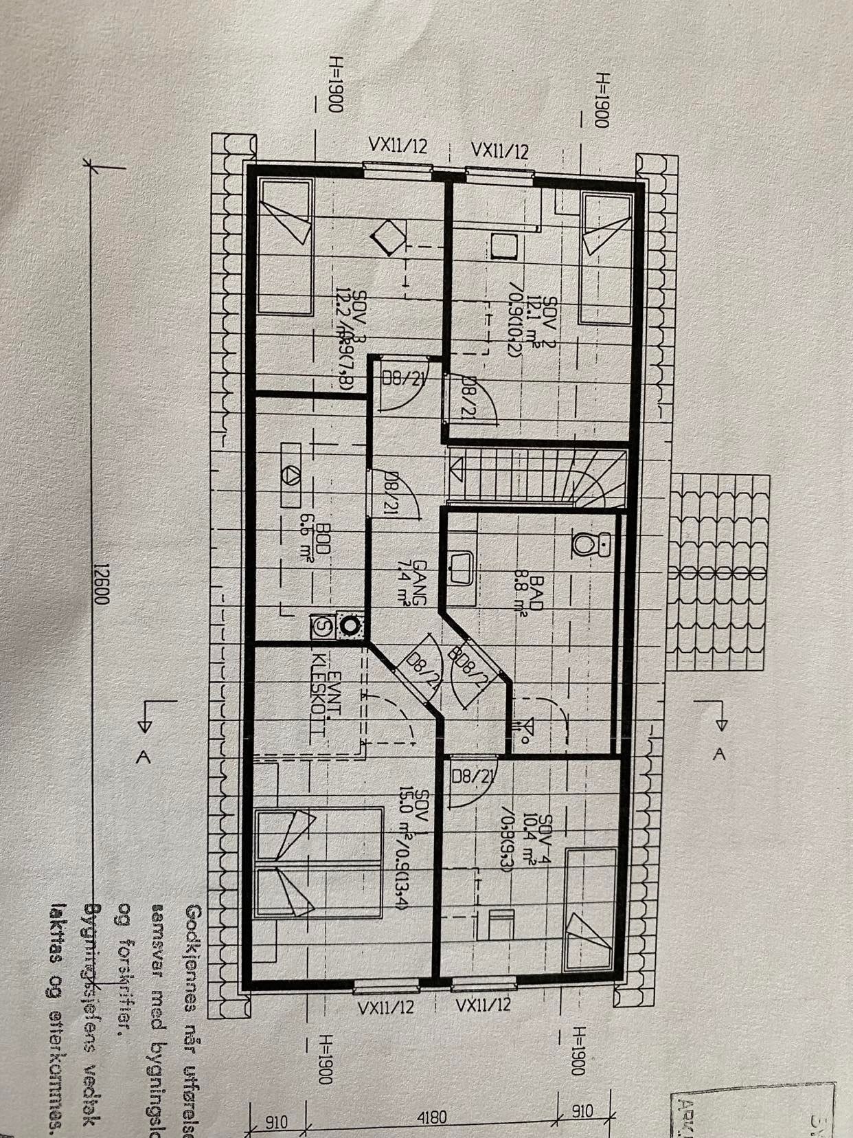 Plantegning av huset Galleribilde