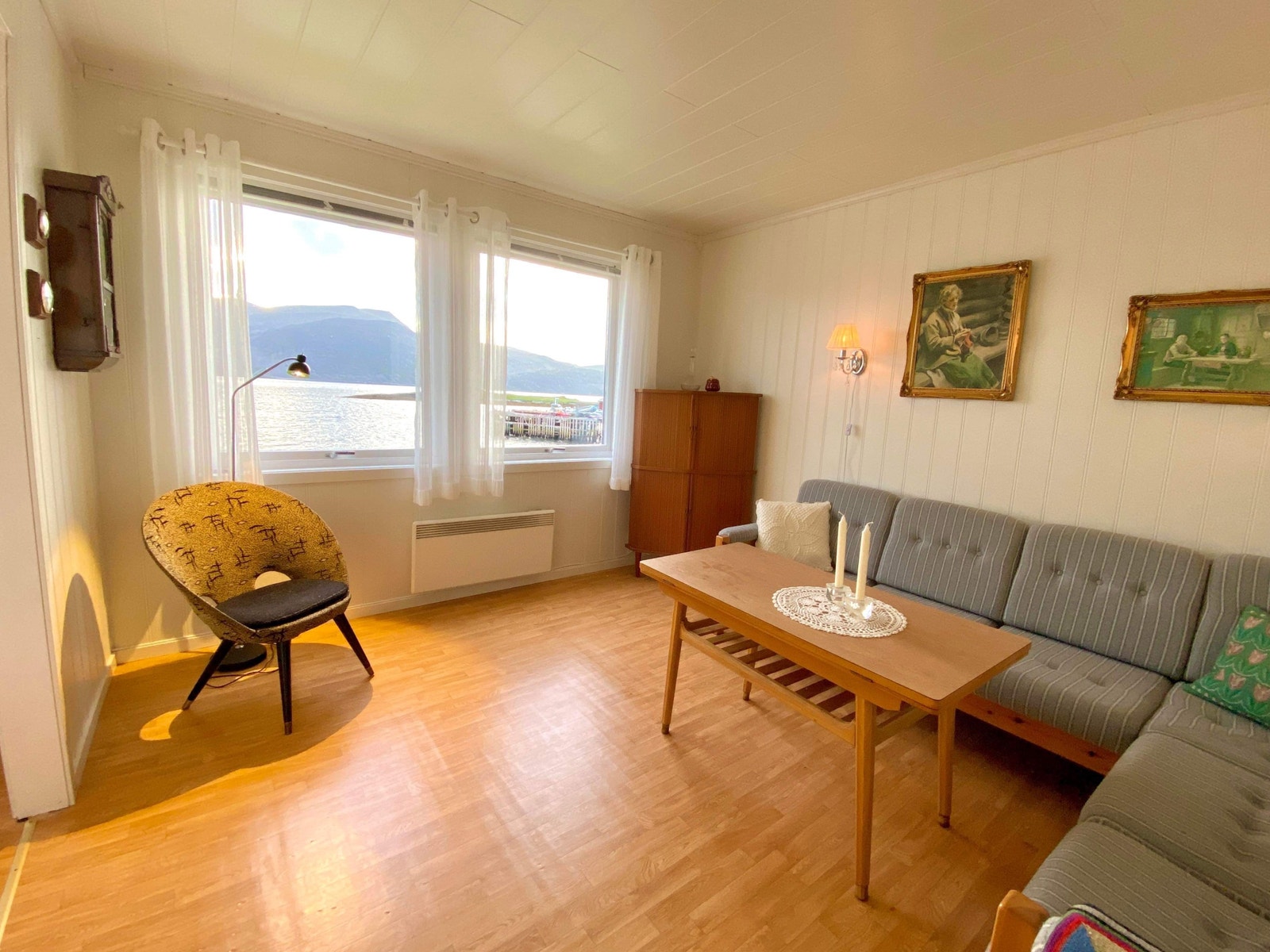 Stue med utsikt Galleribilde