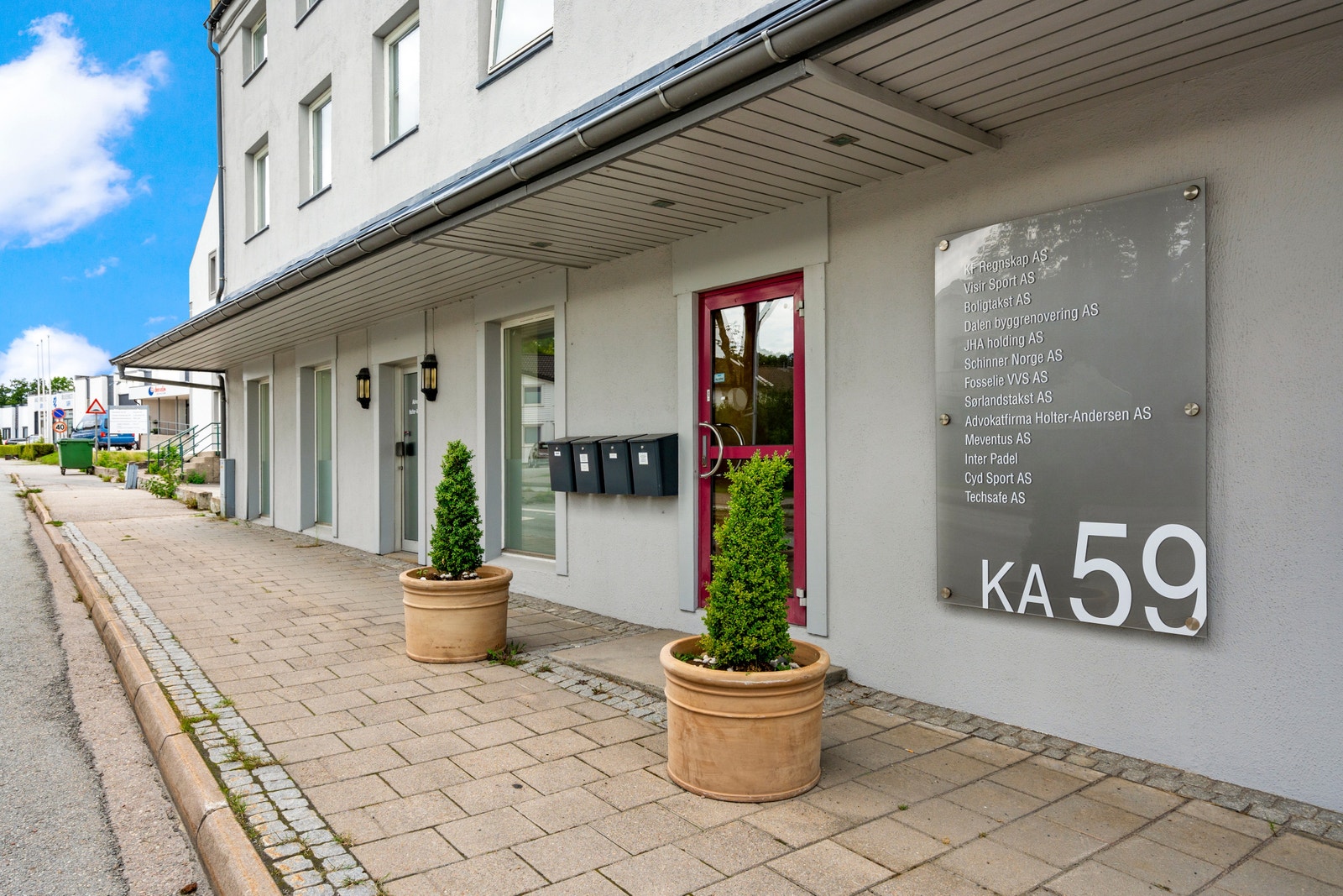 Hovedinngang til bygget Galleribilde