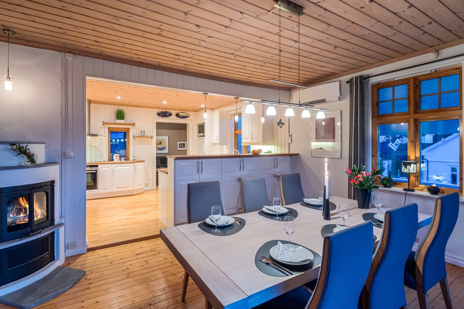 Peis i spisestua for de kalde vinterdagene. Galleribilde