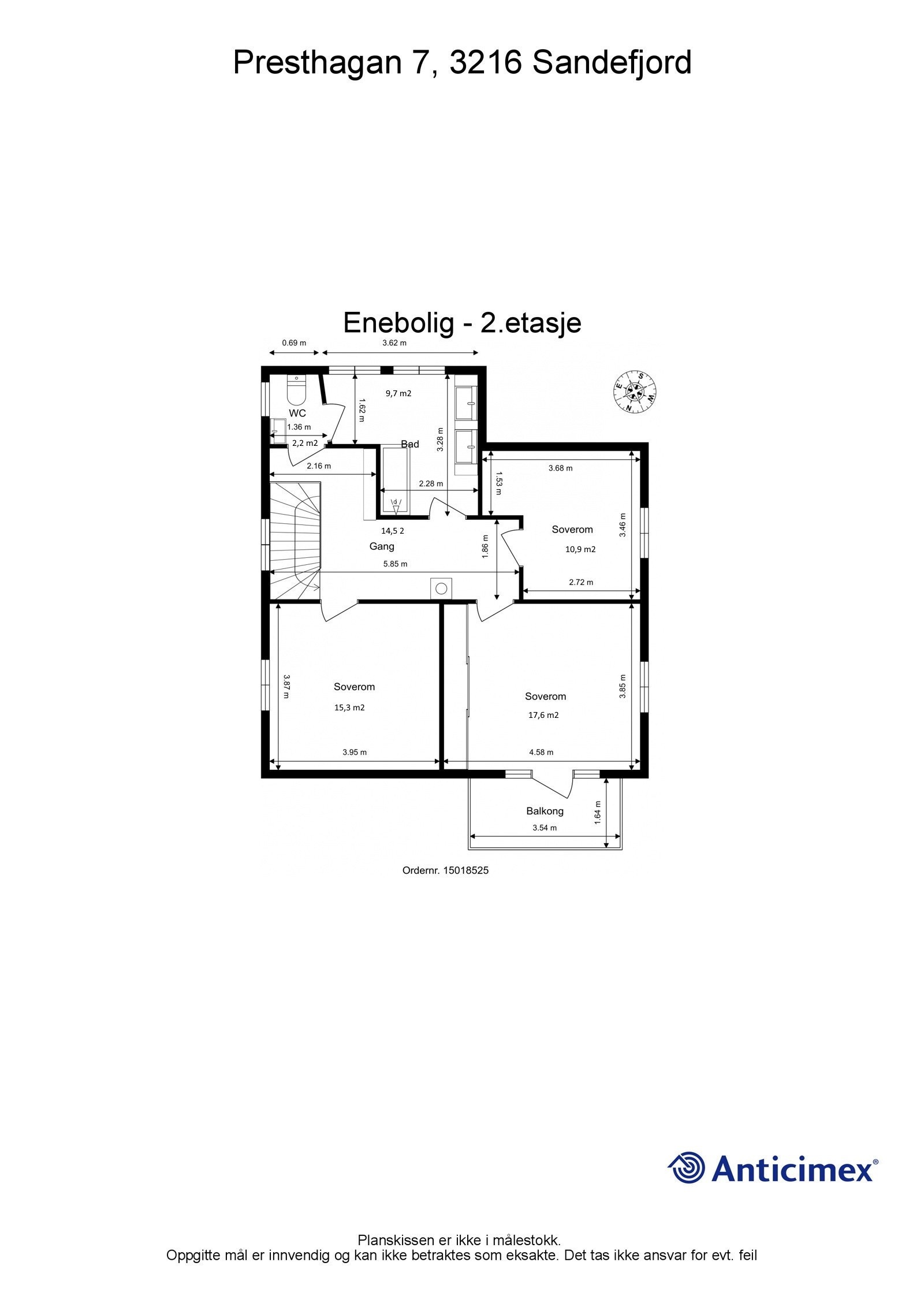 Plantegning 2. etg Galleribilde