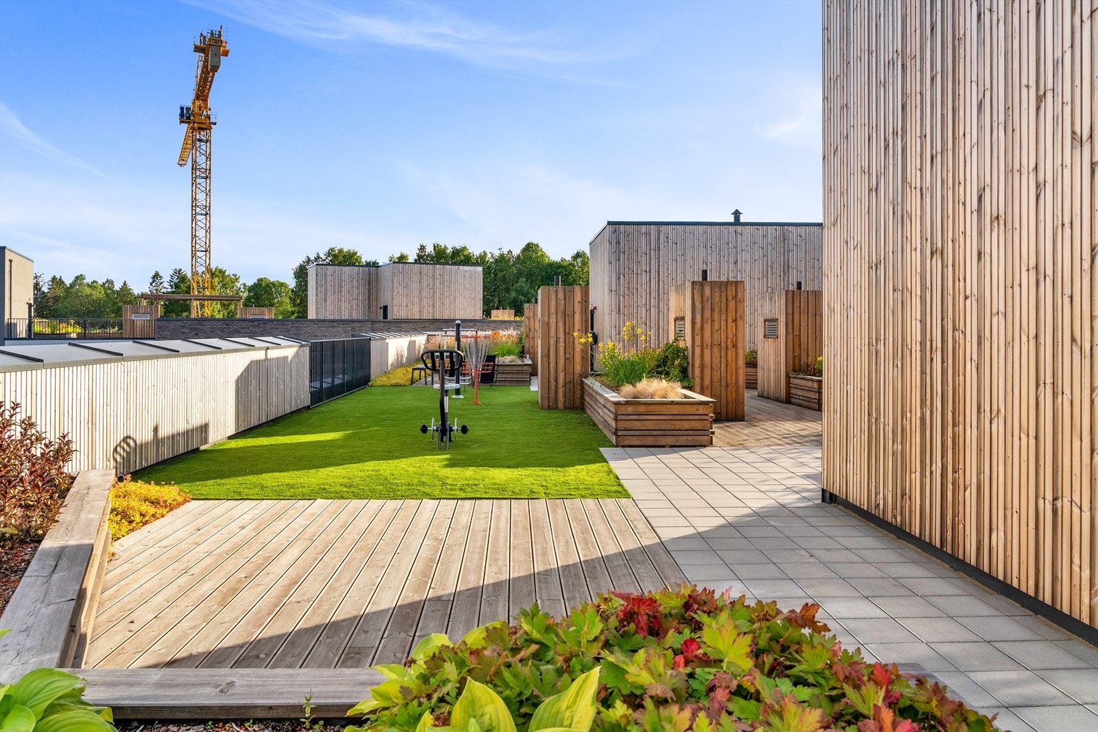 Beboere har tilgang til en stor og flott takterrasse Galleribilde