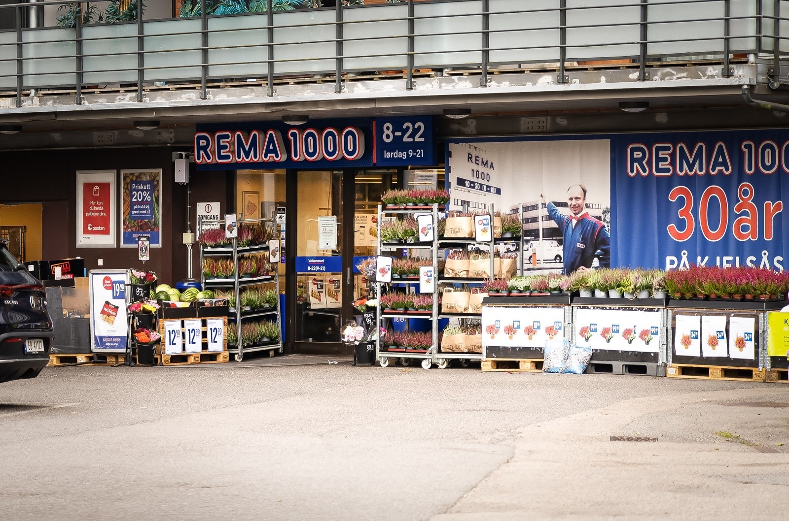 Det er kort vei til Rema1000 og Joker Galleribilde