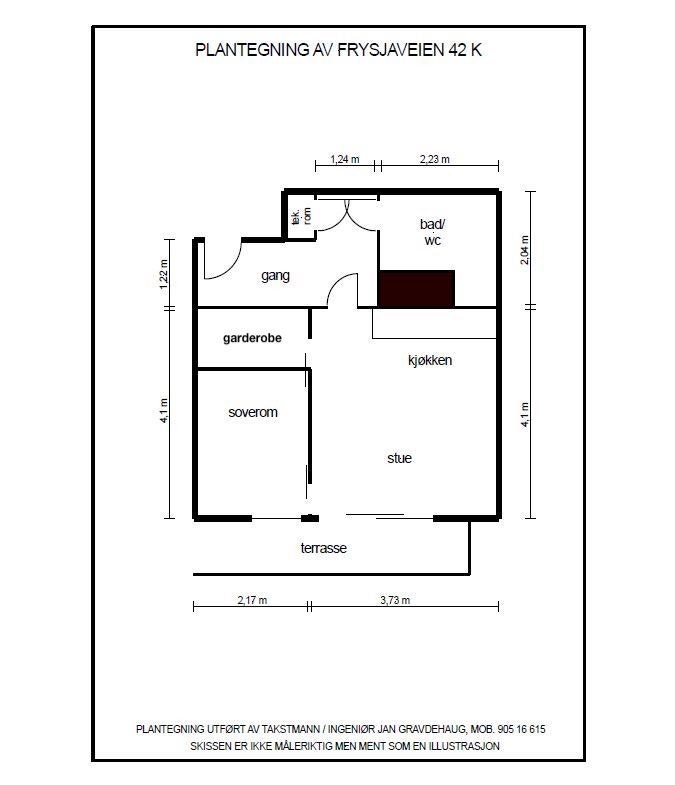 Alternativ planløsning med walk-in-closet Galleribilde