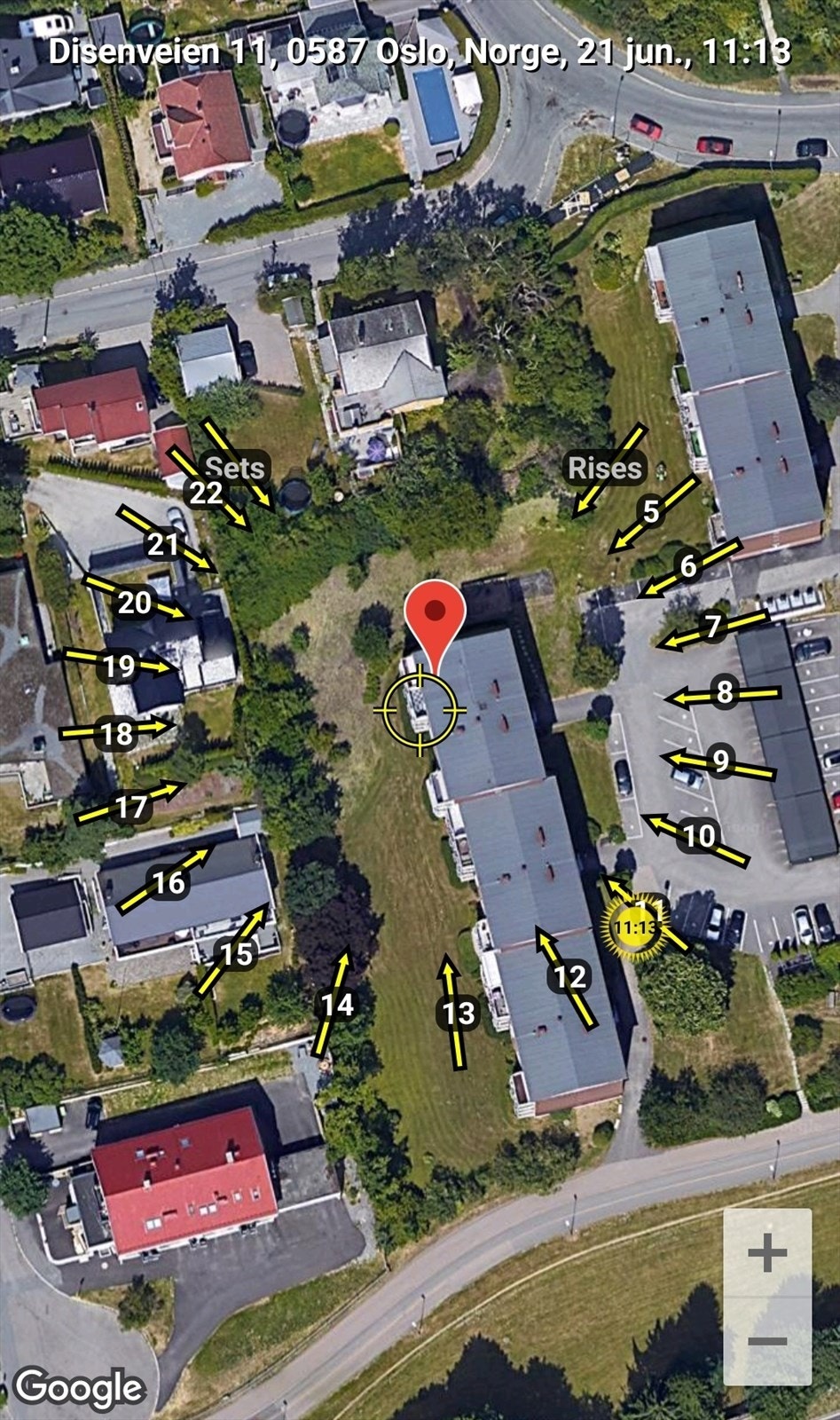 Solkart sommertid - kun til illustrasjon Galleribilde