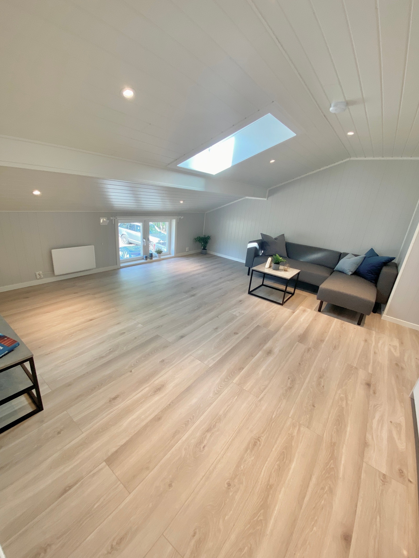 Romslig stue med godt lys Galleribilde