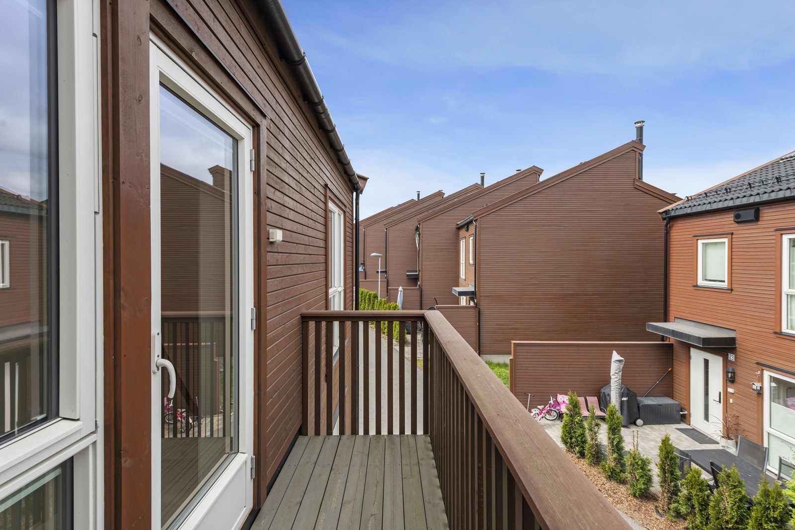 Balkong med utgang fra soverom. Galleribilde