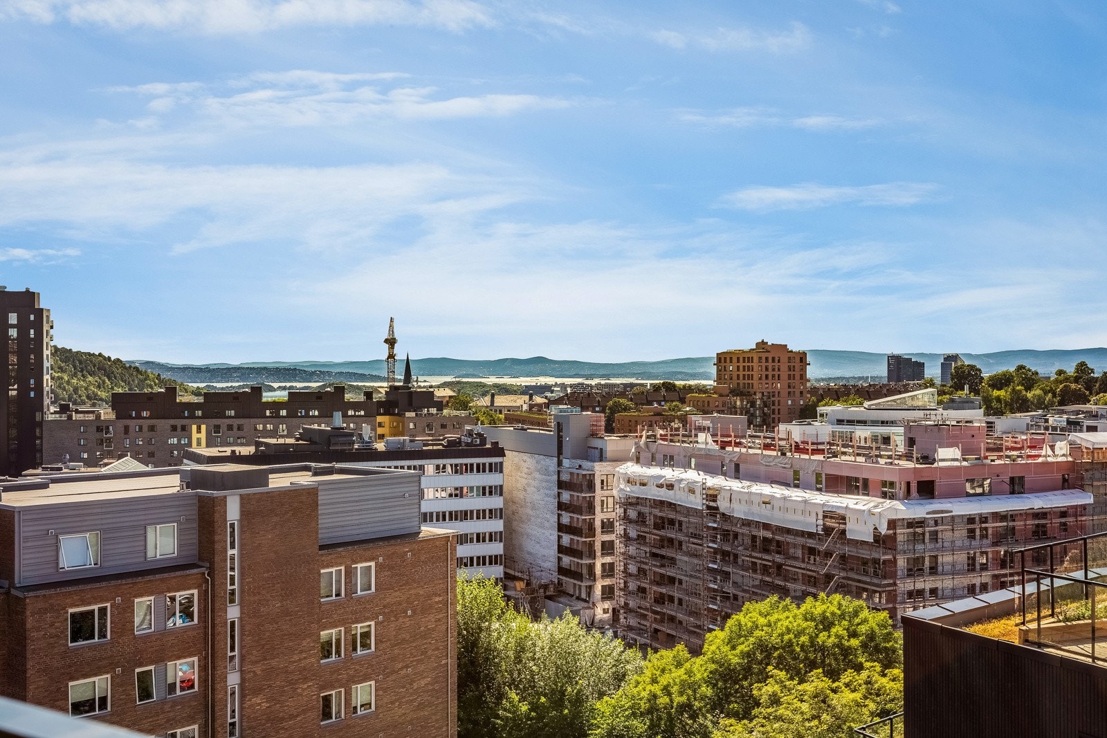 Utsikt fra takterrasse Galleribilde