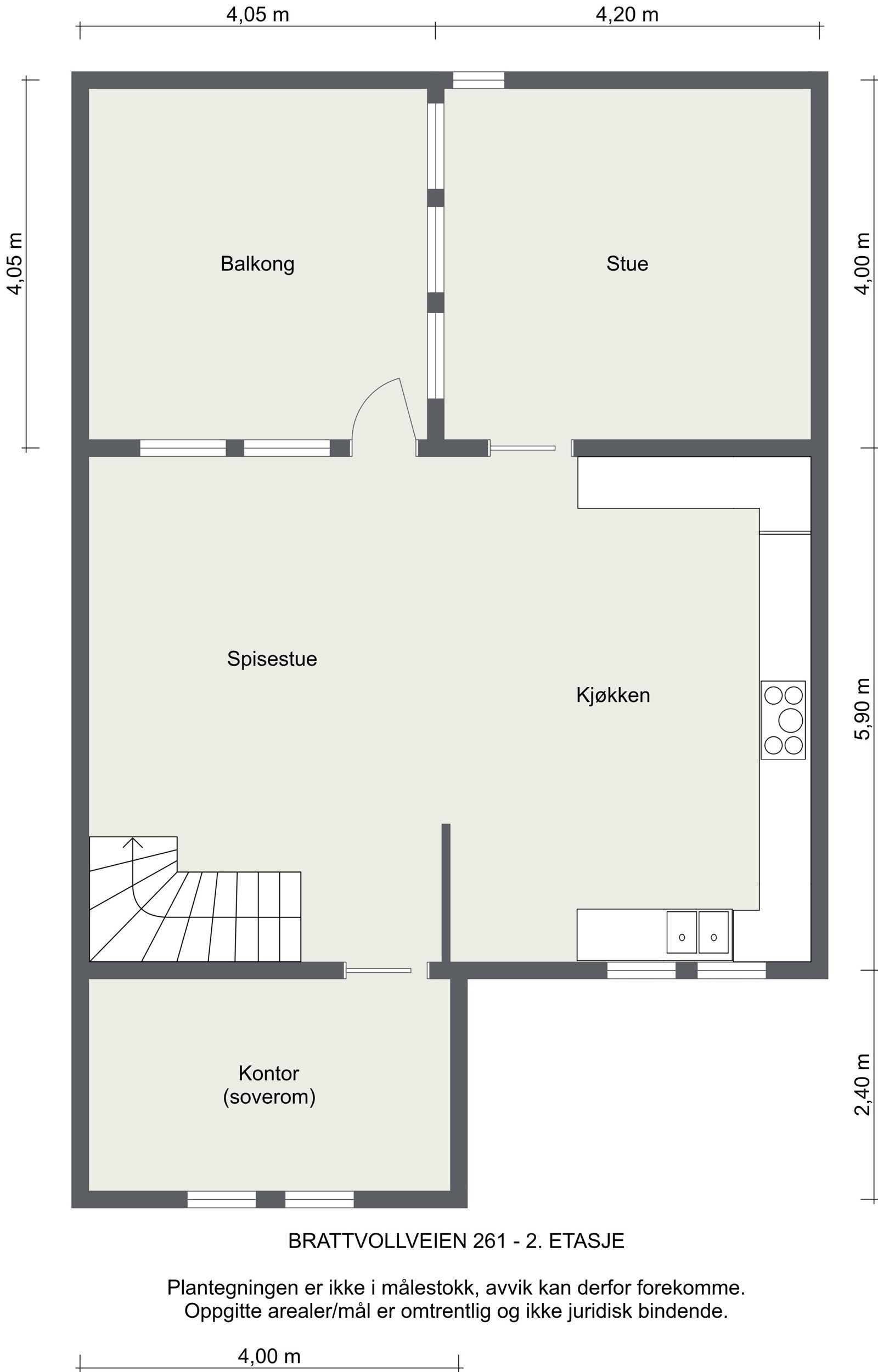 Plantegning, 2 etasje Galleribilde