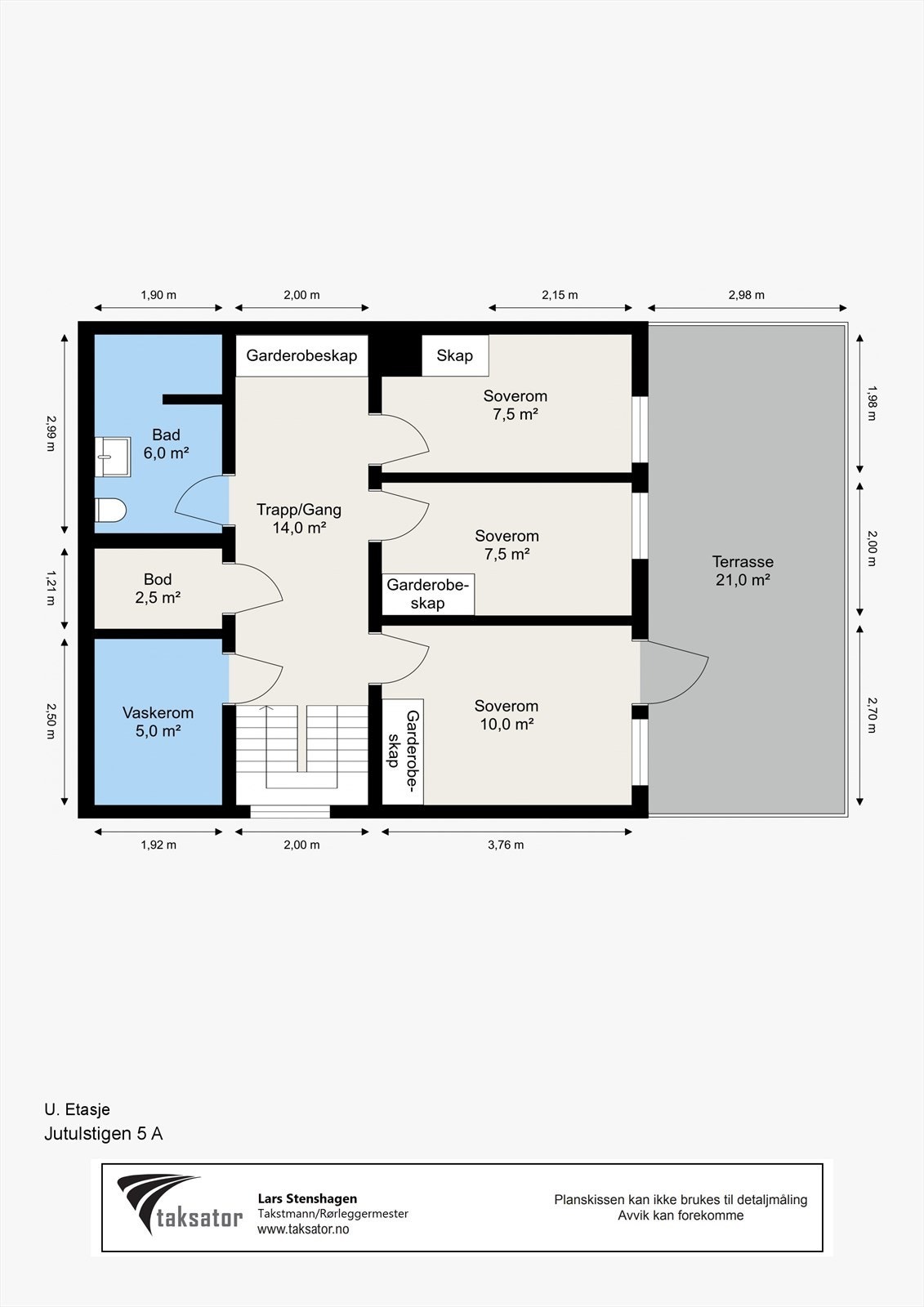Plantegning underetasje. Galleribilde