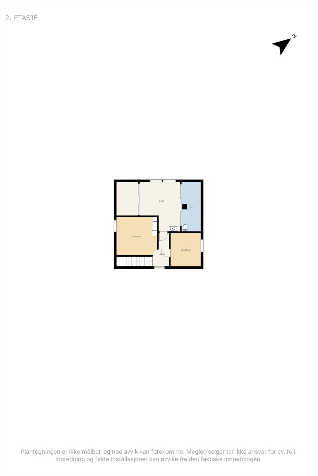 Plantegning 2. etasje. Galleribilde