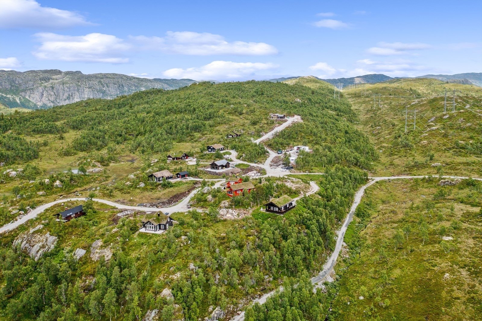 Alle tomtene ligger med flott utsikt og gode solforhold. Galleribilde