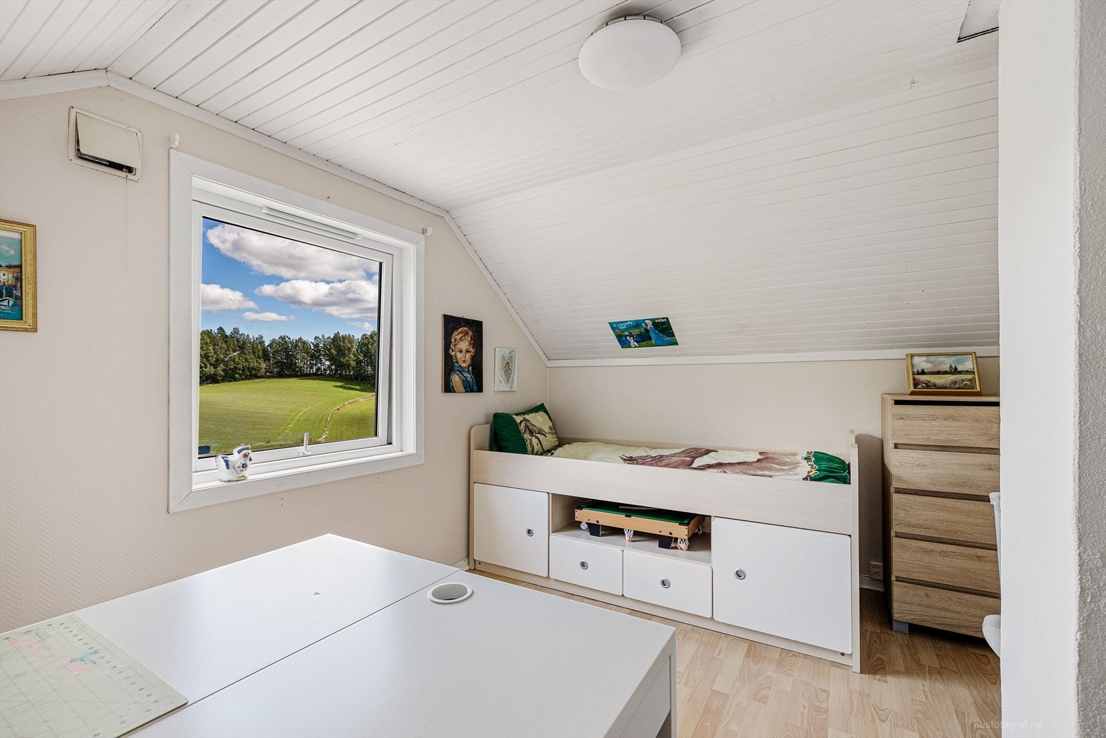 Soverom loft Galleribilde