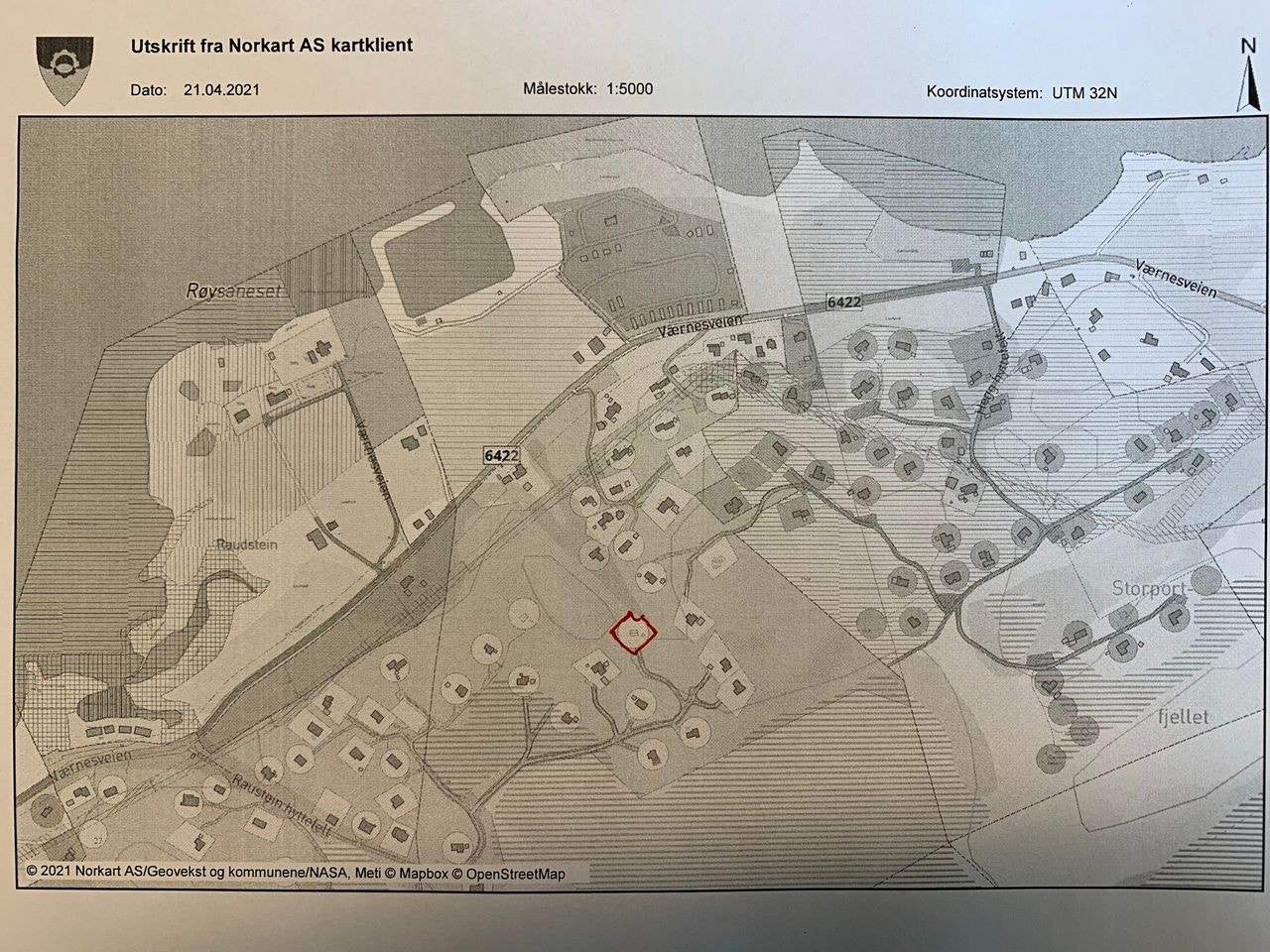 Tomtekart Galleribilde