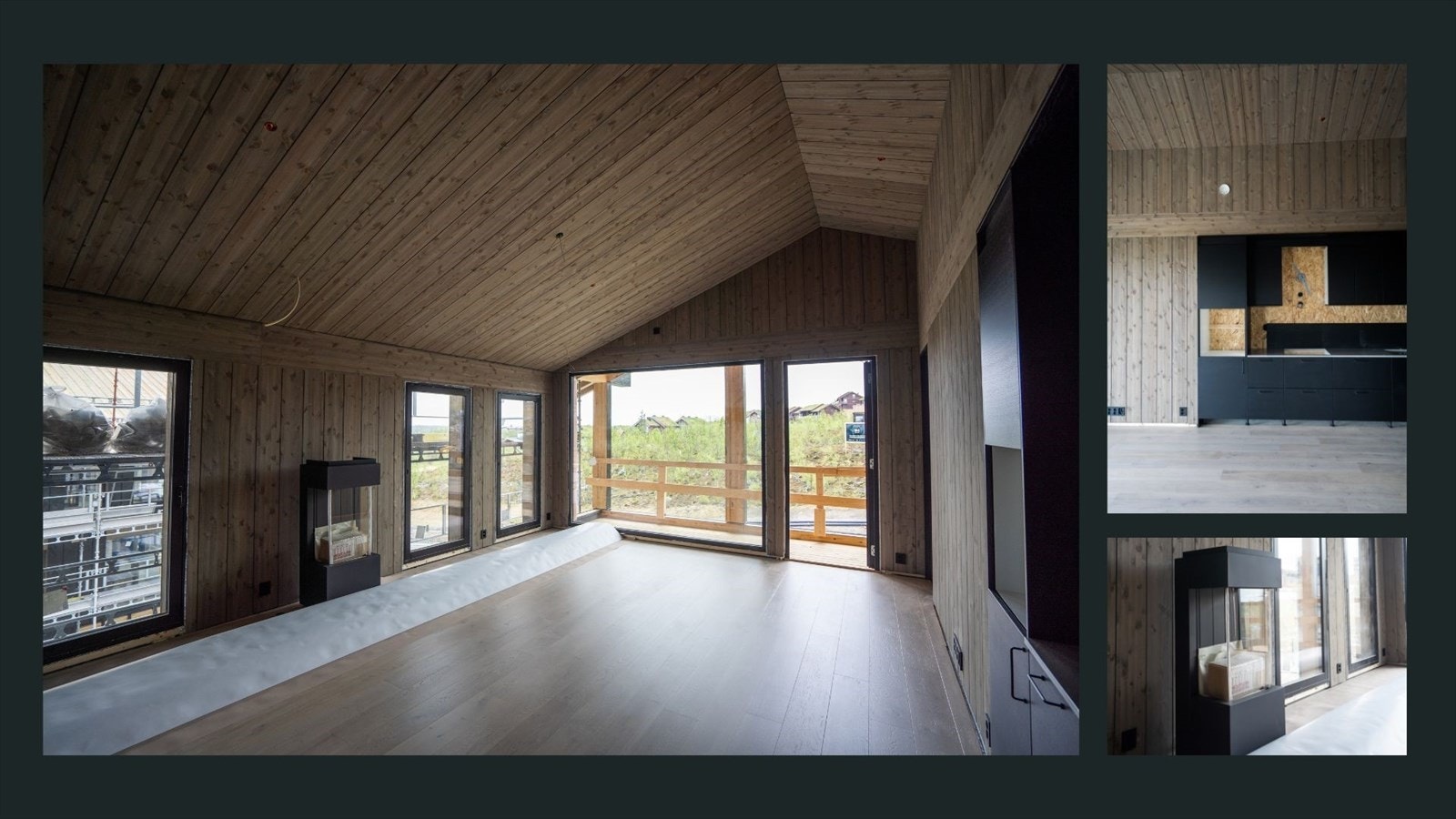 Leilighet under bygging. (Bilde fra toppleilighet bygg 8) Galleribilde