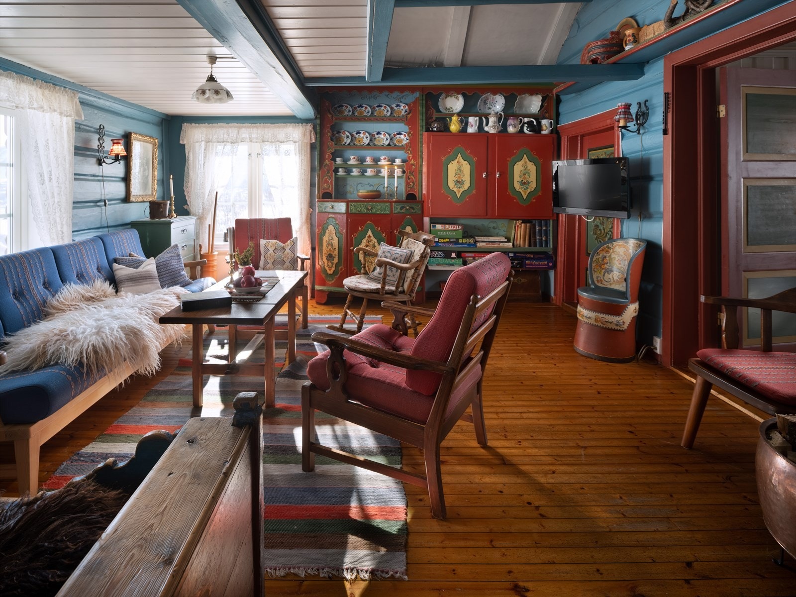 Stue hytte Galleribilde