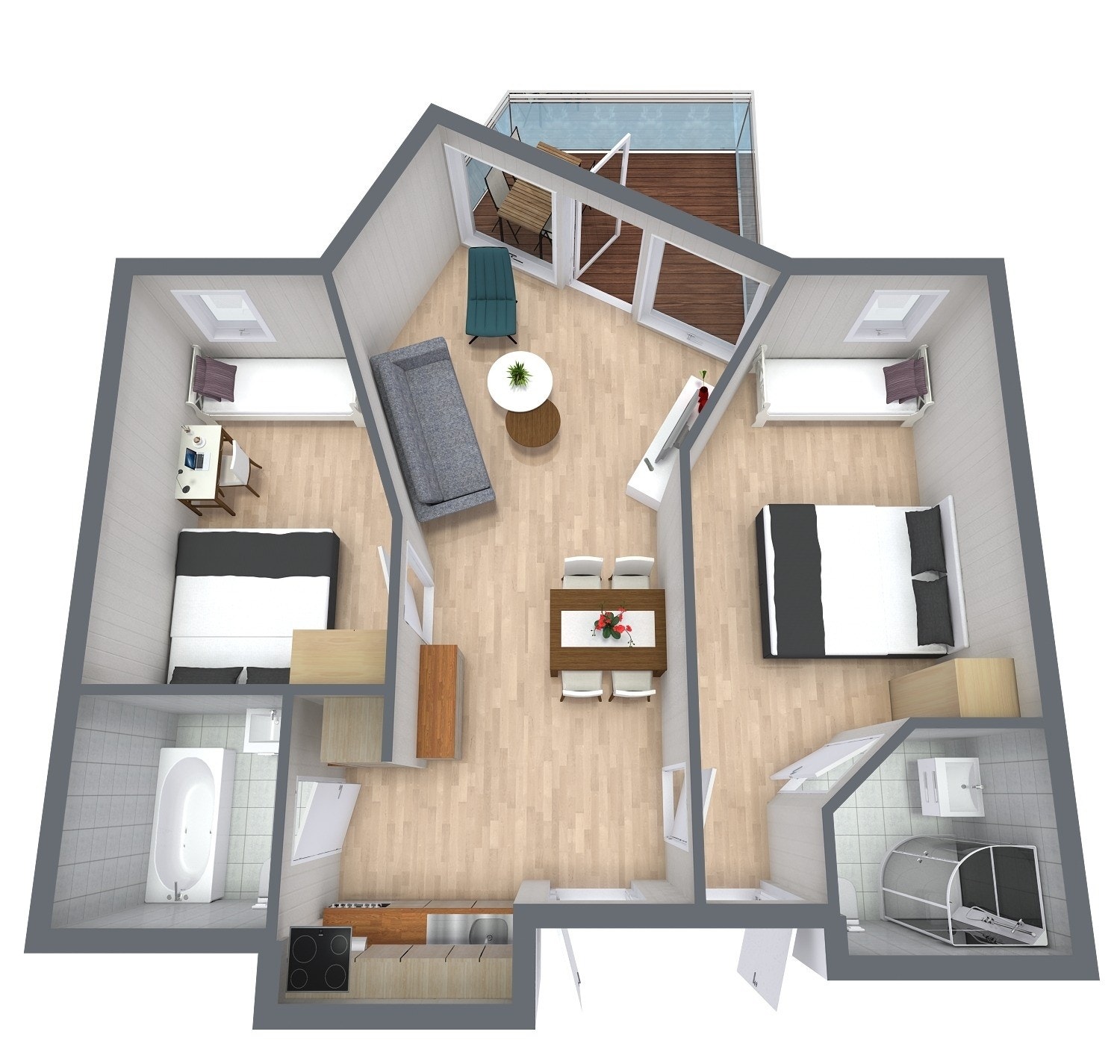 Planløsning. Standard. Galleribilde