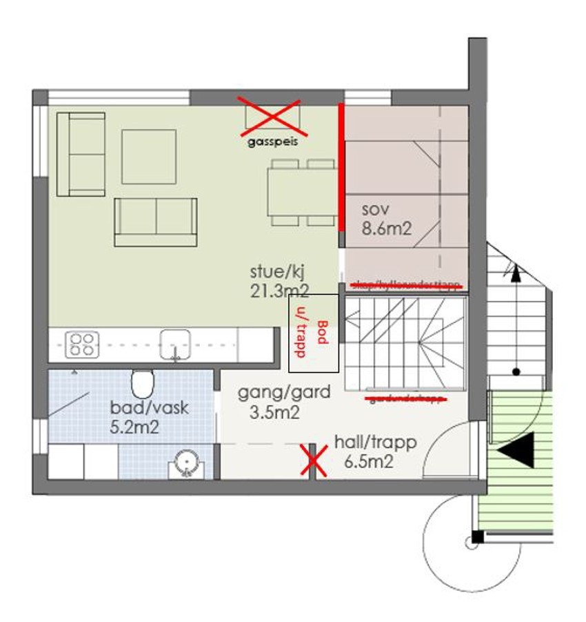 Plantegning 3. etg Galleribilde