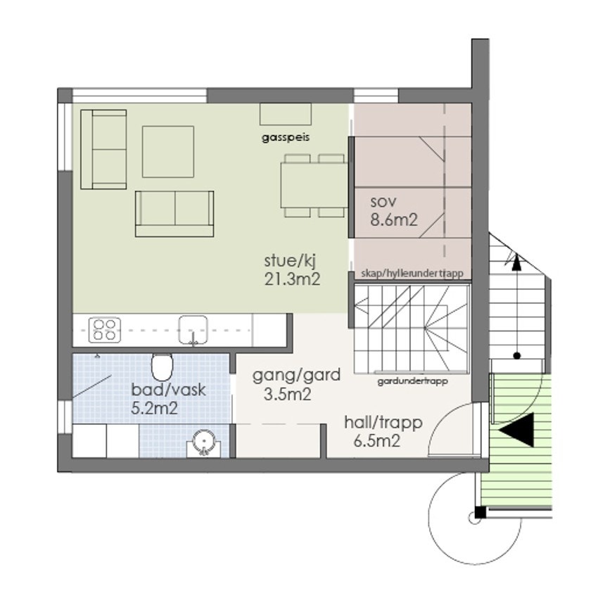 Leil 509 3.etg. Plantegninger avviker noe fra faktiske forhold. Galleribilde