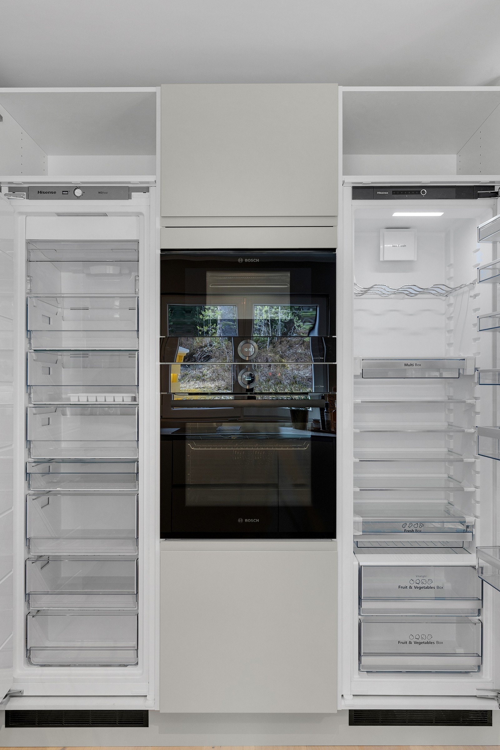 Det er hel kjøl og fryseskap som er perfekt til en familie. Galleribilde