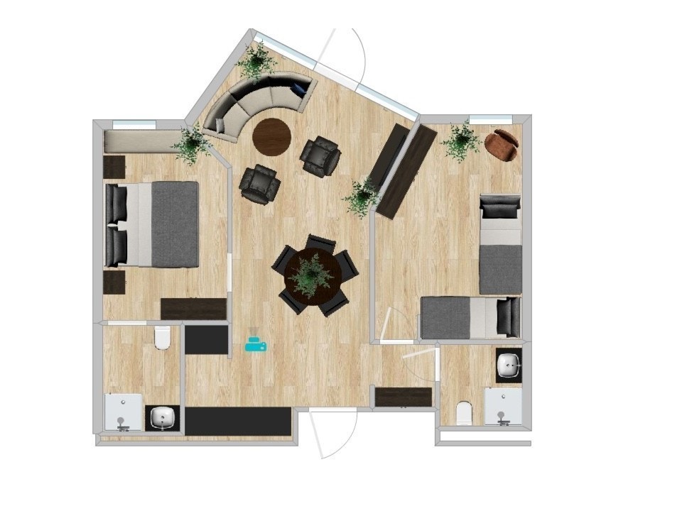 Alternativ planløsning. Galleribilde