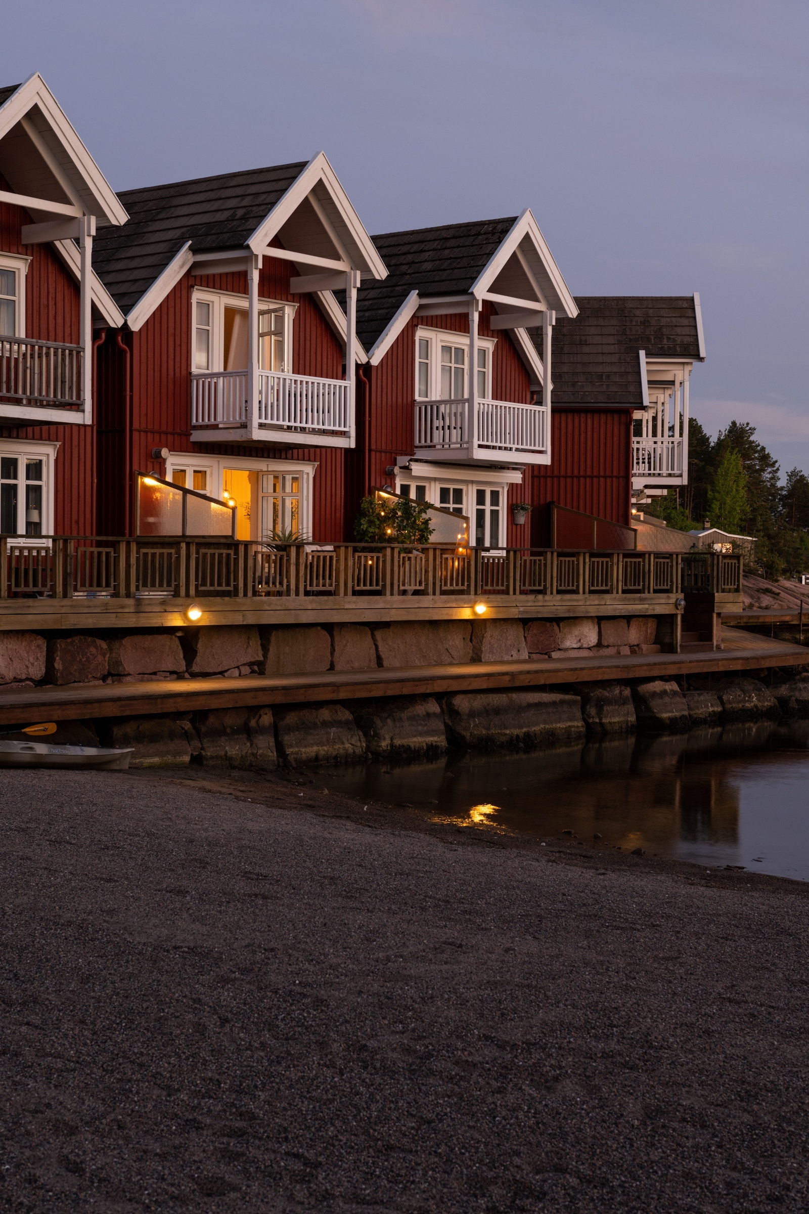 Sjøbodene på Holmsbu Resort gir stedet egen lun og avslappende stemning. Galleribilde