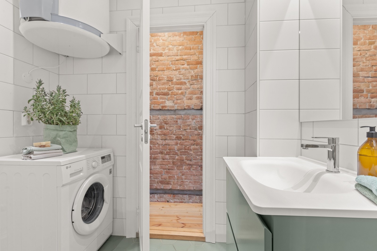 Opplegg til vaskemaskin. Galleribilde