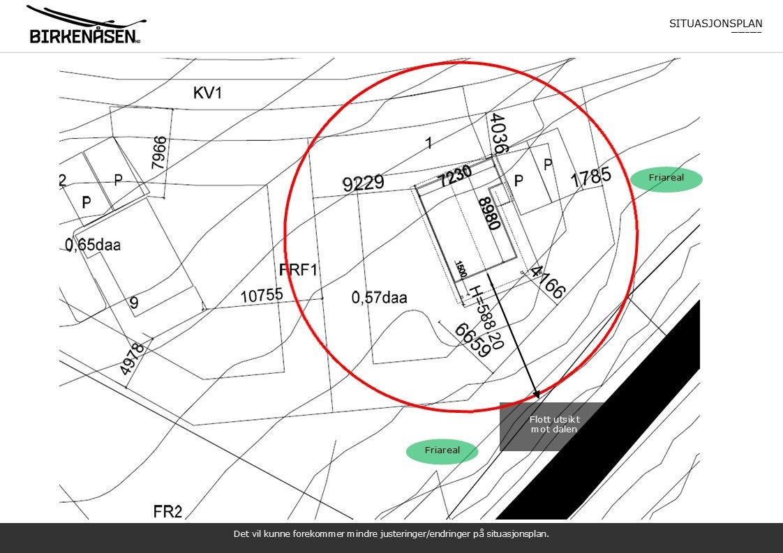 Situasjonsplan, det kan bli mindre endringer Galleribilde