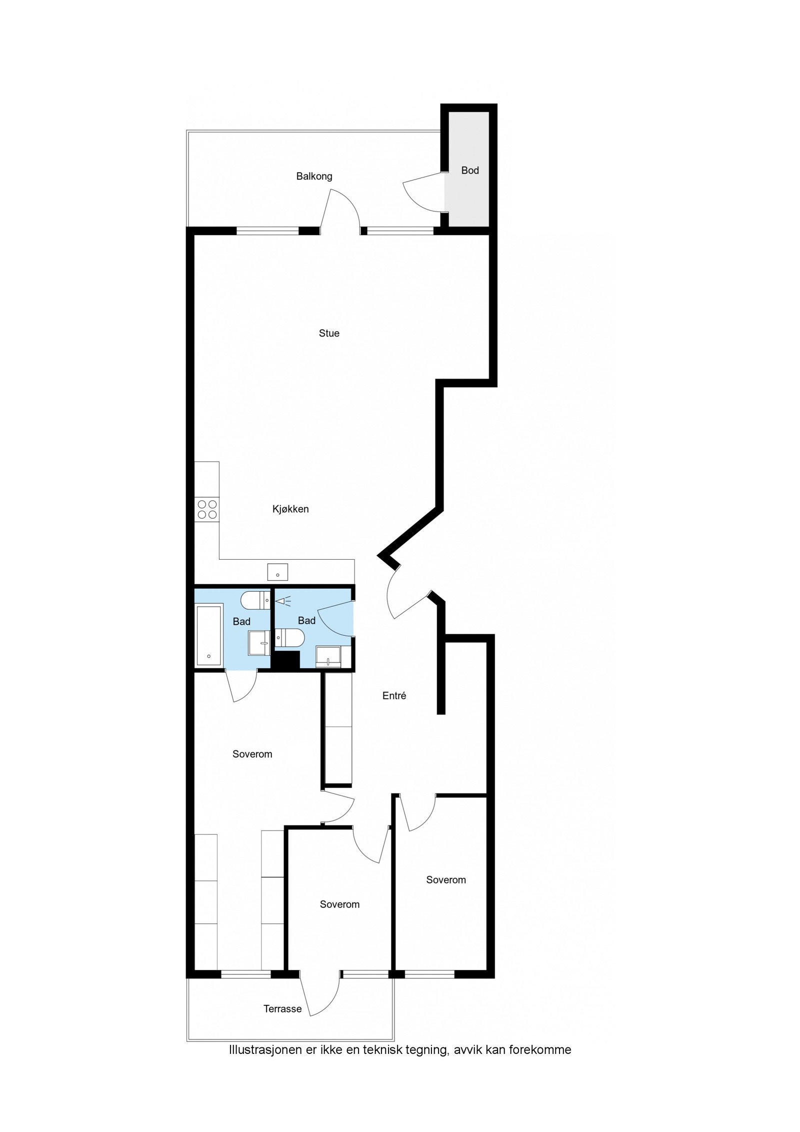 Planskisse Galleribilde