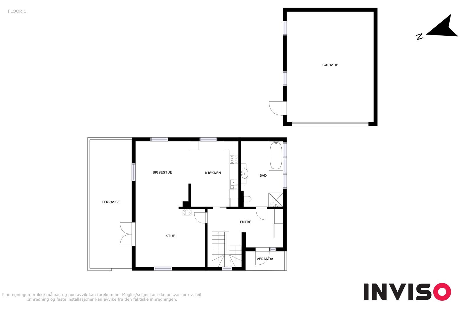 Plantegning 1.etasje Galleribilde