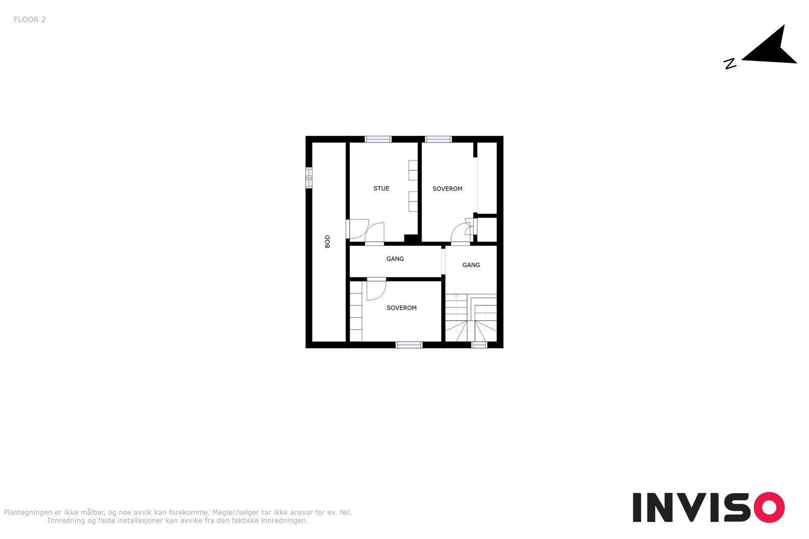 Plantegning 2.etasje Galleribilde