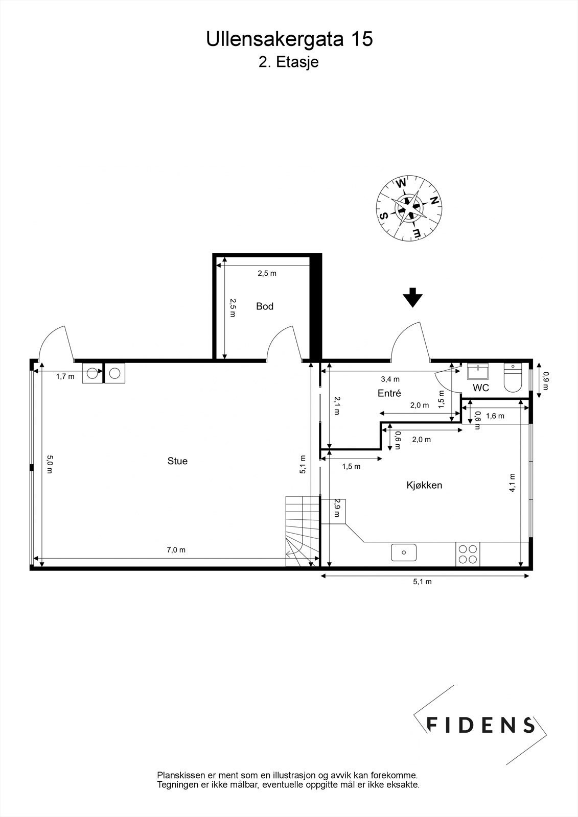 Plantegning 2. etasje Galleribilde