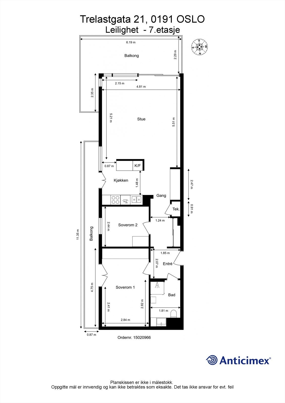 Plantegning. Galleribilde