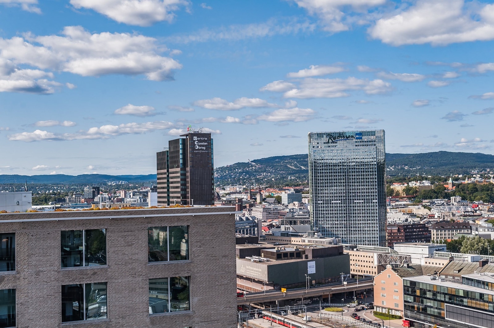 Utsikt fra takterrassen. Galleribilde