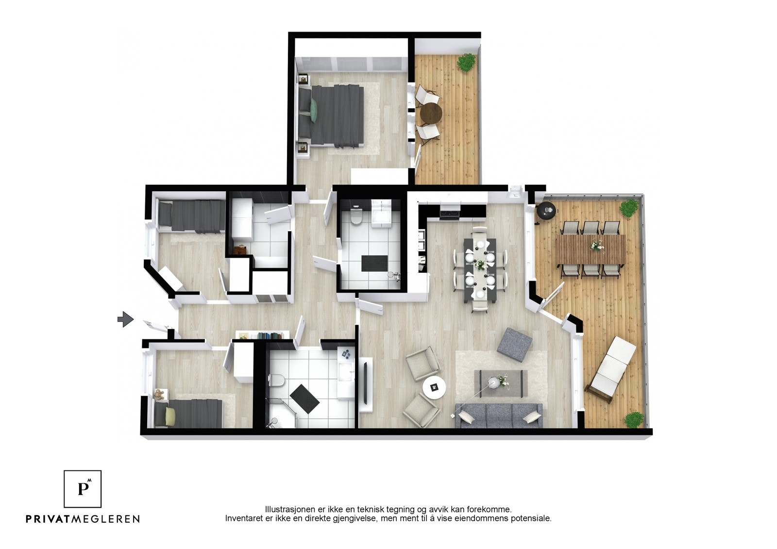 Boligen er presentert av PrivatMegleren Sarpsborg. Galleribilde