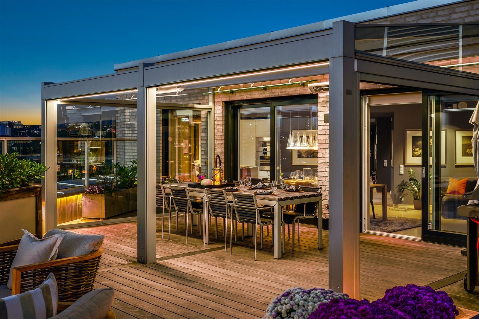 En fin forlengelse av stuen hele året Galleribilde