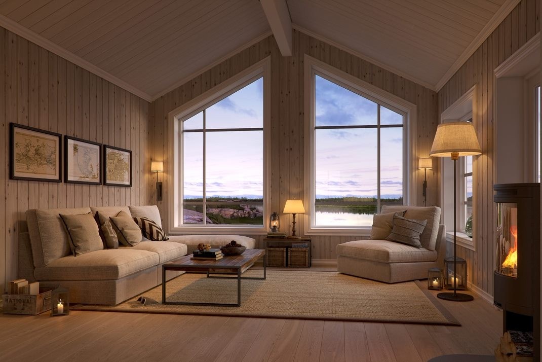 Illustrasjon av Bukkespranget interiør Galleribilde