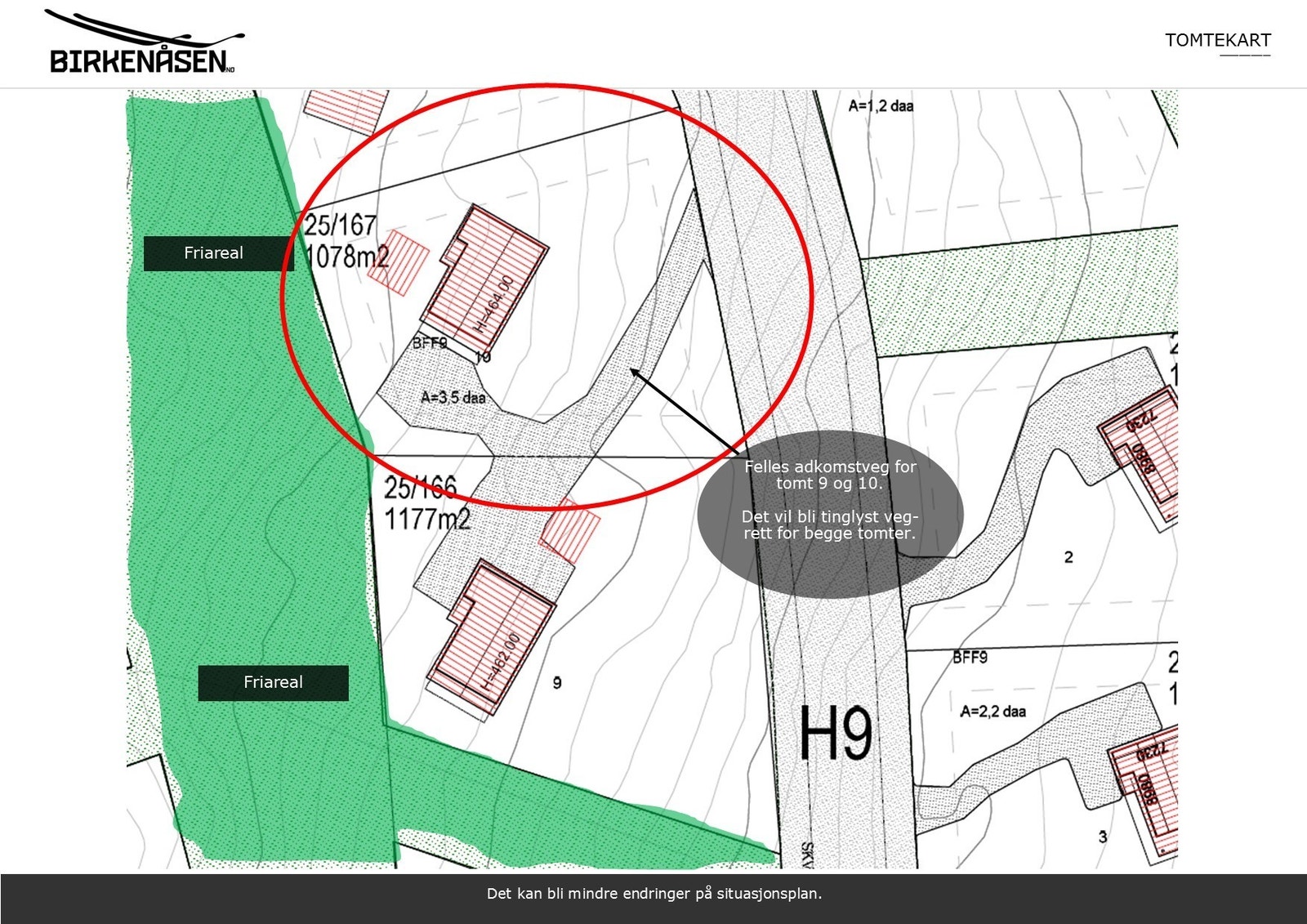 Flott tomt. Grensende til friareal. Galleribilde