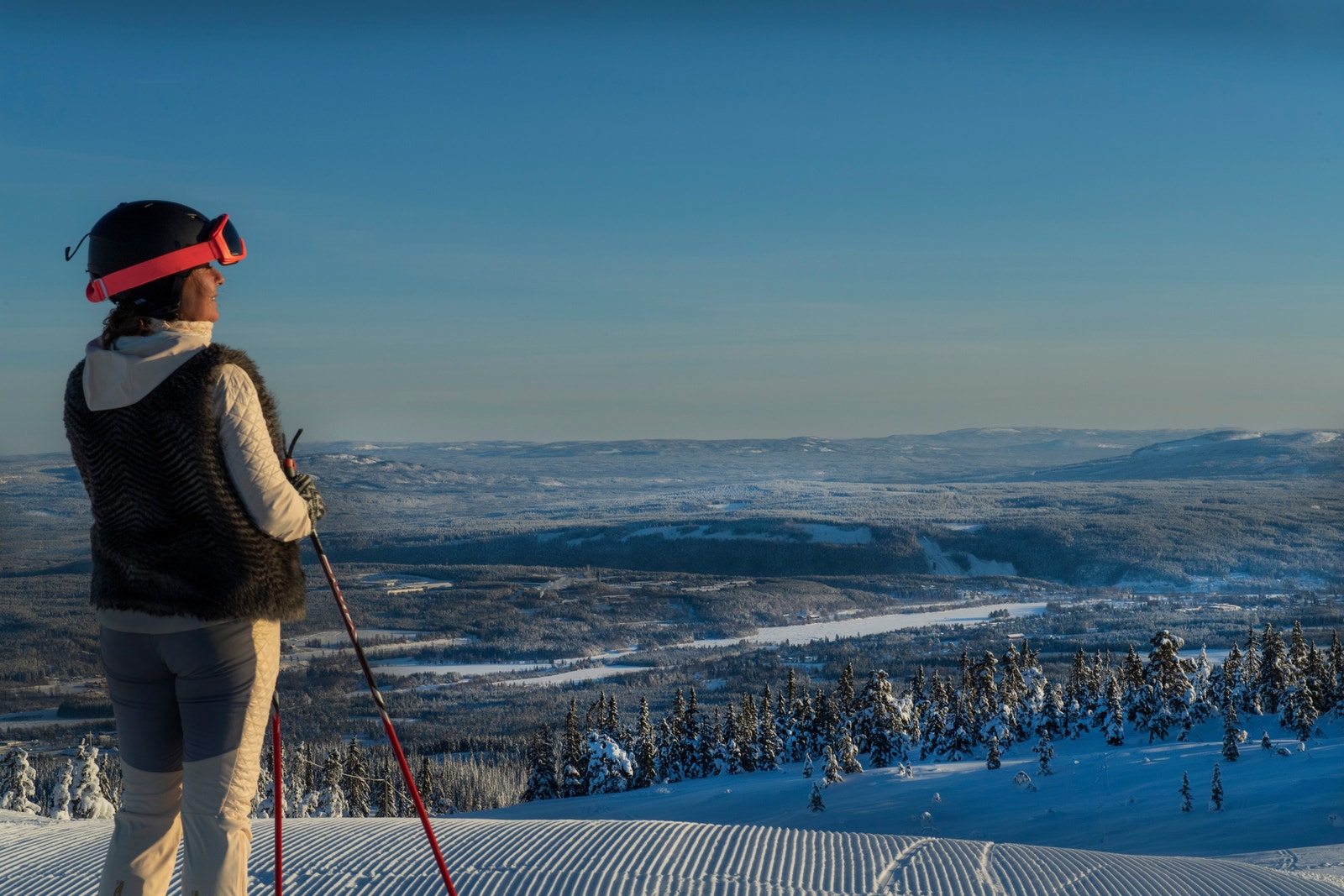 Helt grei start på nedfarten i alpinbakken. Galleribilde