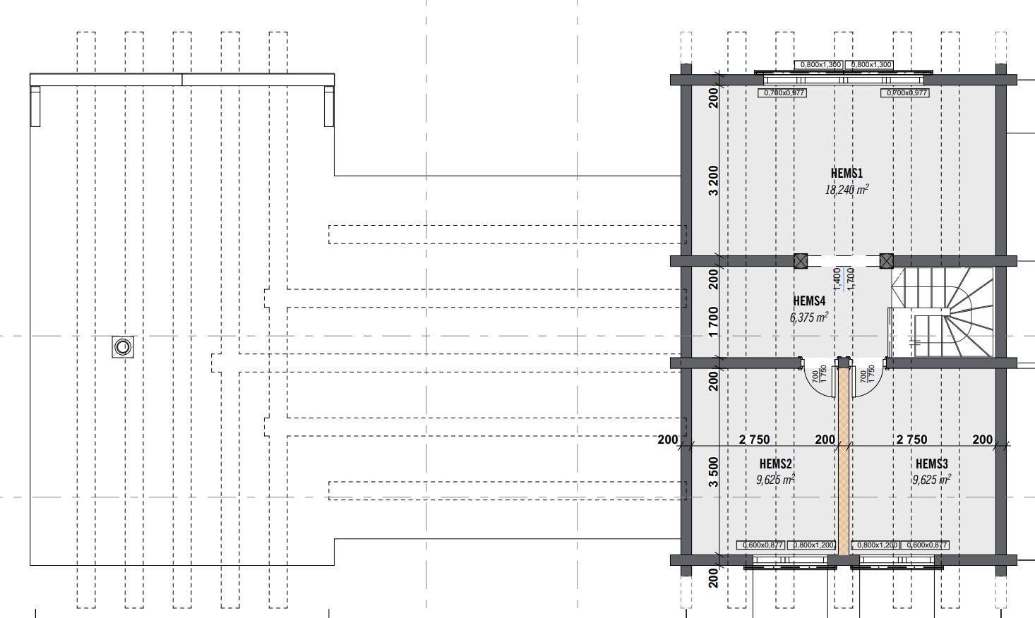 Planløsning 2. etasje Galleribilde