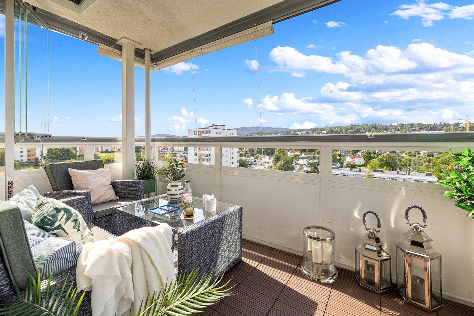 Innglasset balkong på 8 kvm Galleribilde