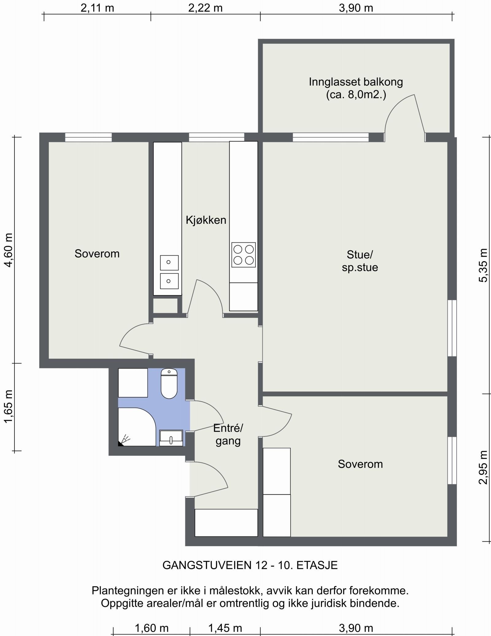 Plantegning Galleribilde