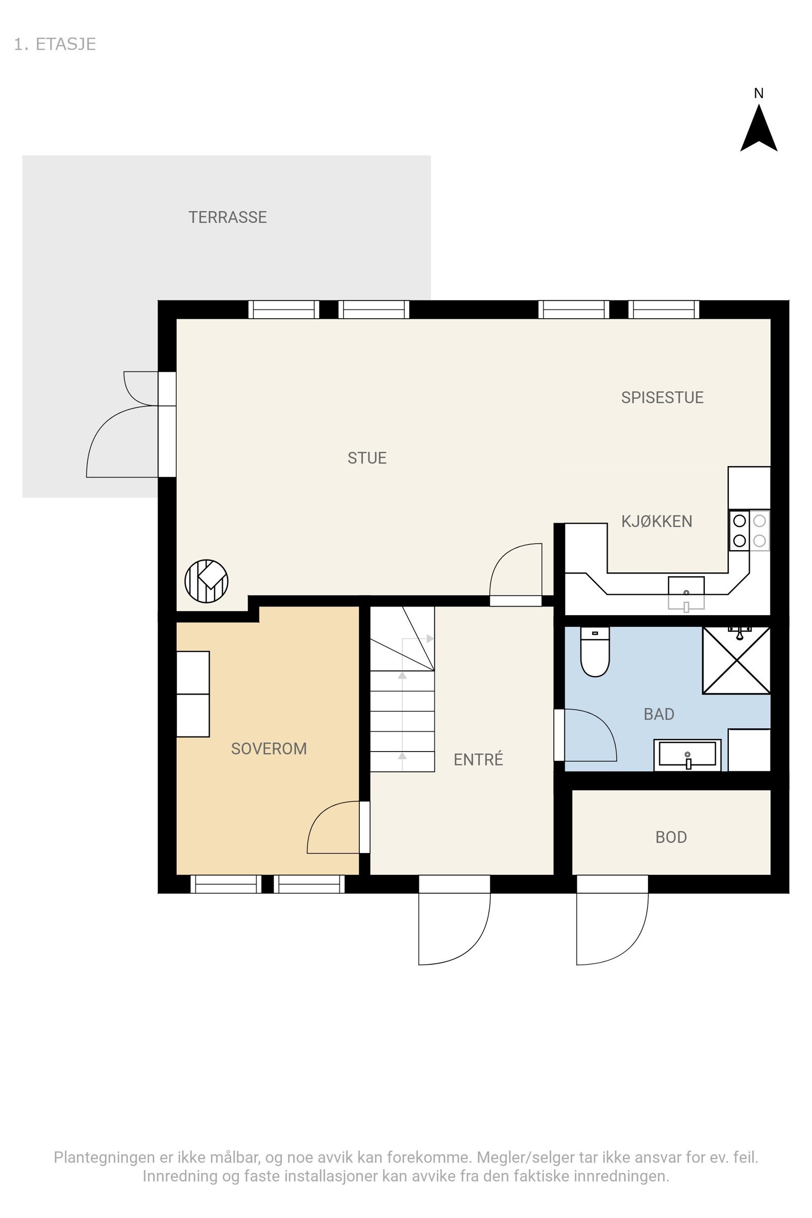 Plan første etasje. Galleribilde