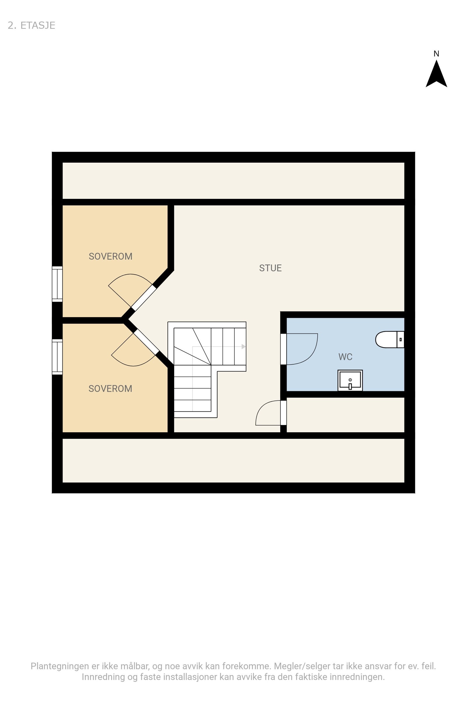 Plan andre etasje. Galleribilde